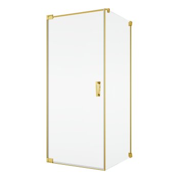 Душевая стенка Sanswiss Cadura, 90×200 см, стекло 6 мм, профиль золотой